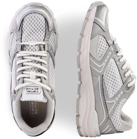 camel active Modieuze sneaker met een lichte buitenzool - Maat womenswear-42 - Zilver
