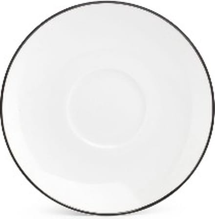 BonBistro Schotel 14,5cm black rim Basic White (Set van 6)