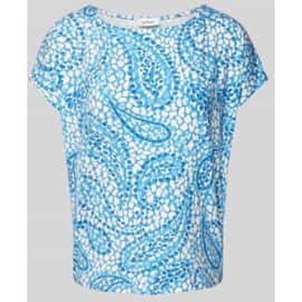 Relaxed fit T-shirt van viscosemix met extra brede schouders