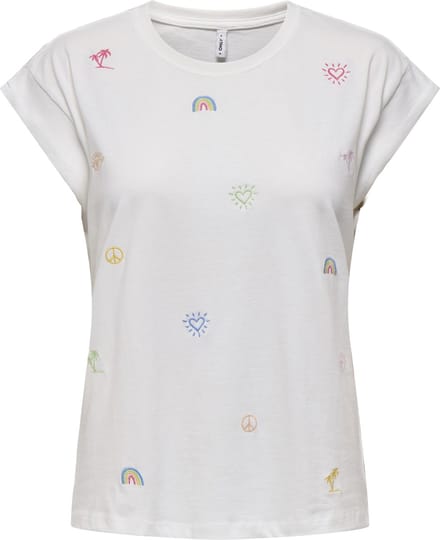 ONLY - ONLIMOGINE S/S EMB. TOP CS JRS - Meisjes - Blouses