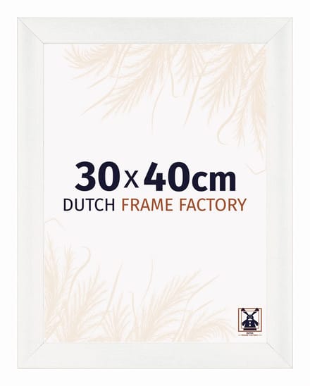 Fotolijst 30x40 cm - MDF - Wit Geveegd - Praag