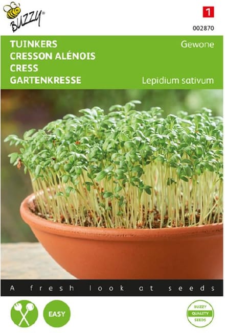 Tuinkers - cresson - Knip en eet - set van 6 stuks