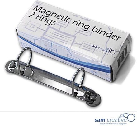 Sam Creative - Whiteboard Magnetische Ringband 2 D-ringen A5 - Whiteboard Magneten