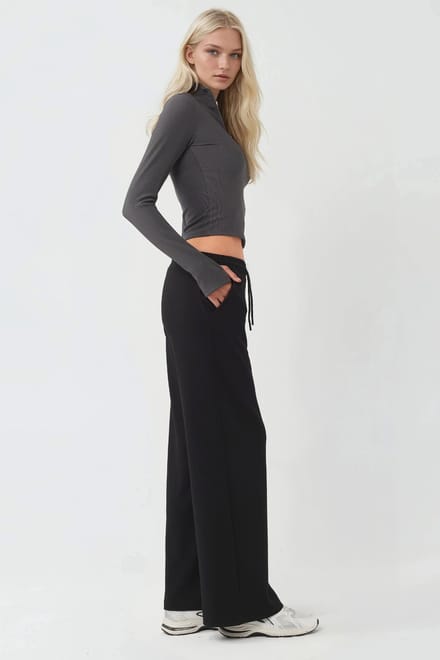 Elastische Taille Zachte Palazzo Sweatpants