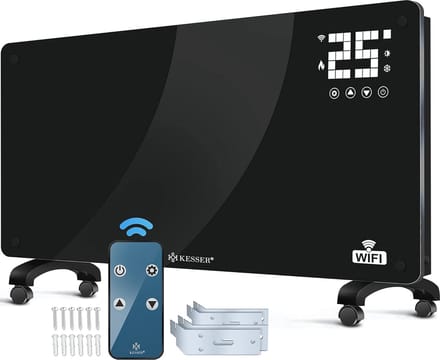 Glazen Verwarming Radiator met WiFi en Afstandsbediening - 2500 Watt