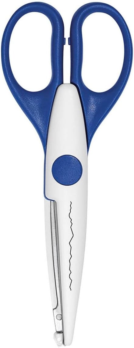 1800604 Deckle Creatieve Schaar, Blauw, 16 cm