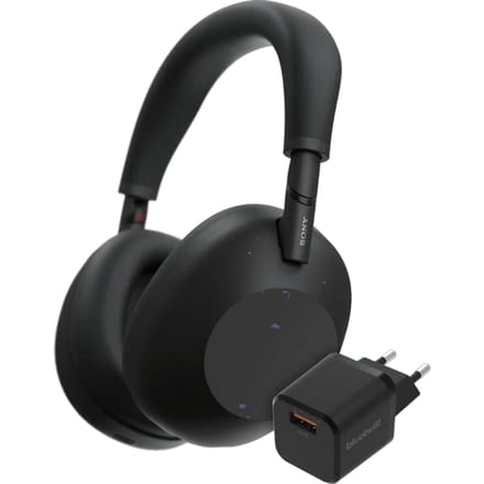 Sony WH-1000XM6 Zwart + BlueBuilt Quick Charge Oplader