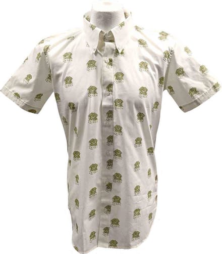 Queen - Crest Pattern Shirt - M - Wit