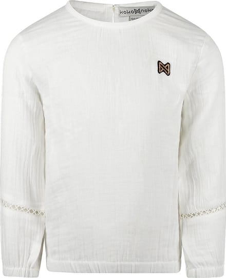 Koko Noko Meisjes Blouse - Off white