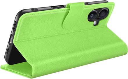 Zanae, Hoesje geschikt voor iPhone 16 Plus - Wallet Case & Magneetsluiting, Groen