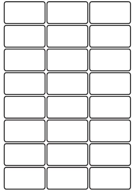 A4 etiketten 64 x 34 mm wit (100 vel)
