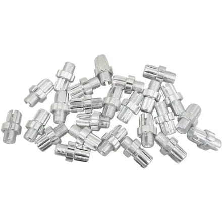 Zakje met 25 fietskabelspanners met gleuf, aluminium P2R M10