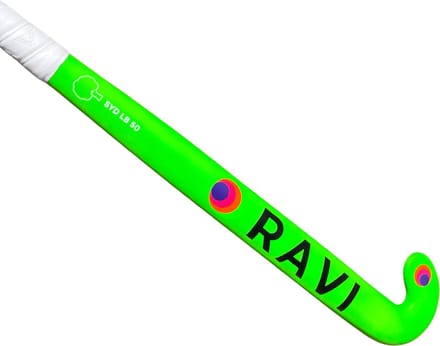 RAVI Hockeystick Junior - low bow - 30% Carbon - Green 35''