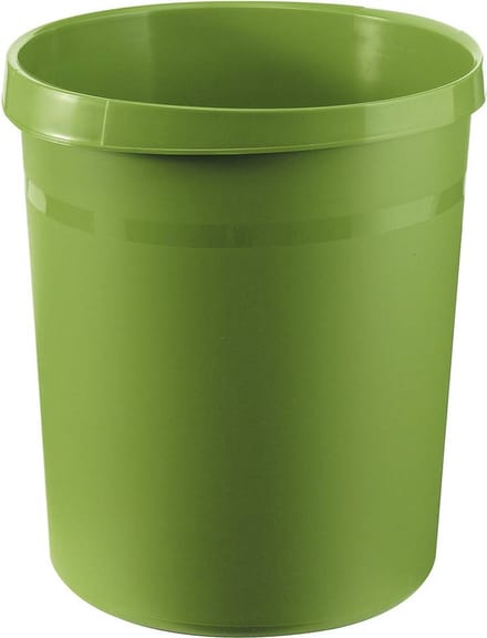 HAN GRIP 18190-05 Prullenbak 18 l (Ø x h) 312 mm x 345 mm Polypropyleen Groen 1 stuk(s)
