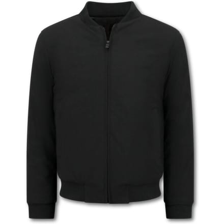 Winterjassen Heren - Nette Bomberjack Heren - Baseball Jacket - Tussenjas Heren - 8862 - Zwart