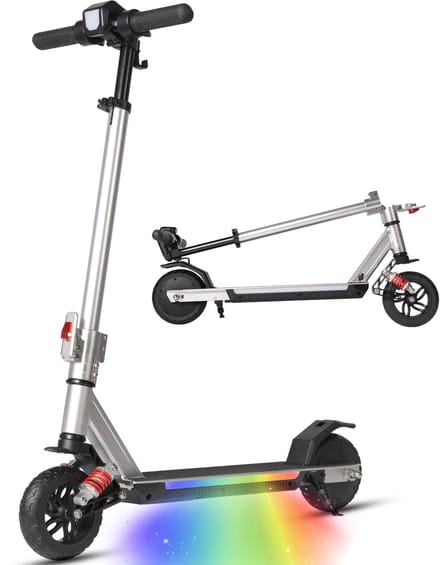 Kinder Elektrische Step - Opvouwbare E-step Vanaf 10 Jaar - Met LED-Display - Meerkleurig