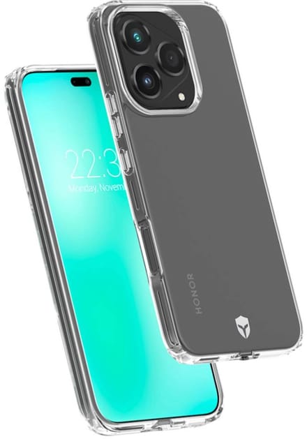 Force Case, Hoesje geschikt voor Honor 400 Lite - FEEL Versterkt 2m Tryax System met 3D Inserts, Transparant