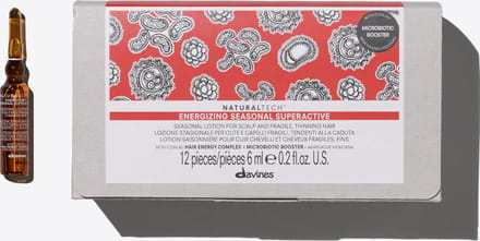 Davines, NaturalTech Superactif Saisonniers Énergisant, Sérum Capillaire, 12 pièces, 6 ml