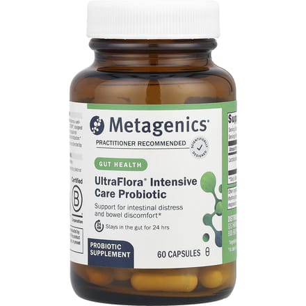 Metagenics, UltraFlora, Soins Intensifs, 60 Gélules