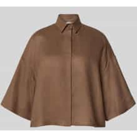 Boxy fit linnen blouse met 3/4-mouw model 'RITO'