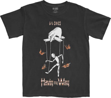 Lil Skies - Butterfly Puppet Heren T-shirt - XL - Zwart