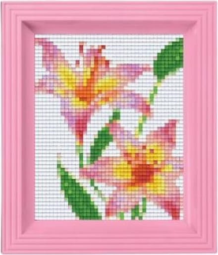 Pixelhobby Classic Roze Lelie 10x12 cm