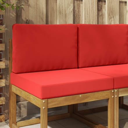 vidaXL - Buitenbankkussen - Polyester - Rood - 60 - x - 60 - cm