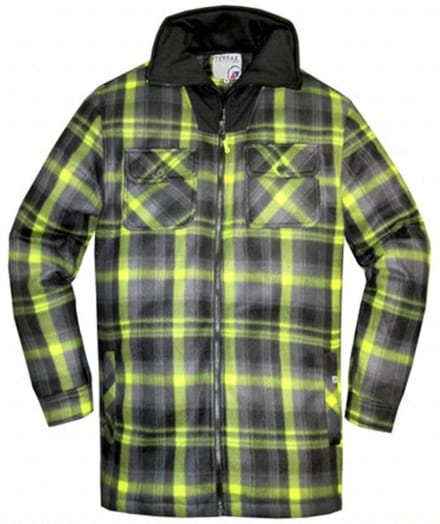 Terrax Thermohemd Zwart&Lime - M