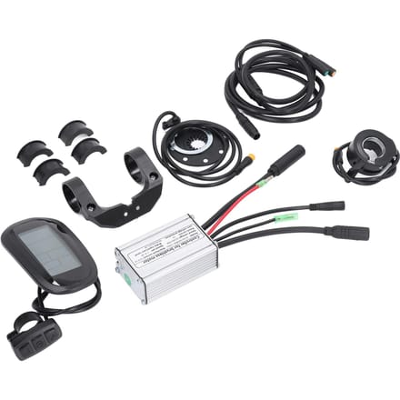 Elektrische Fiets Conversie Kit LCD6 Display Volledig Waterdicht DIY Elektrische Mountainbike Modificatie Kit 15A black