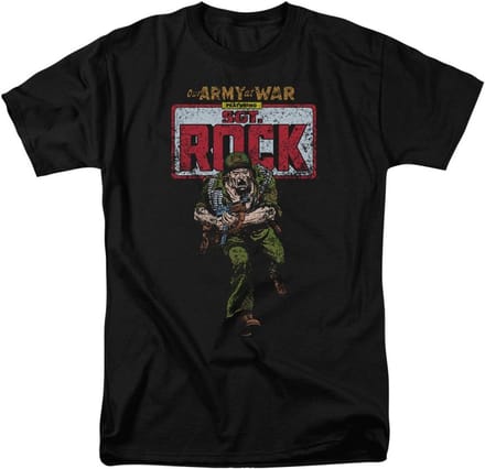 Heren T-Shirt met Leger Tekening