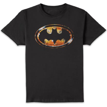BATMAN Bat Logo Distressed Unisex T-Shirt - Black - S - Zwart