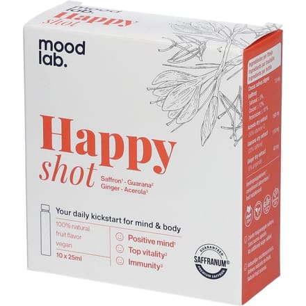 Moodlab Happy Shot 10x25 Drinkbare ampoules