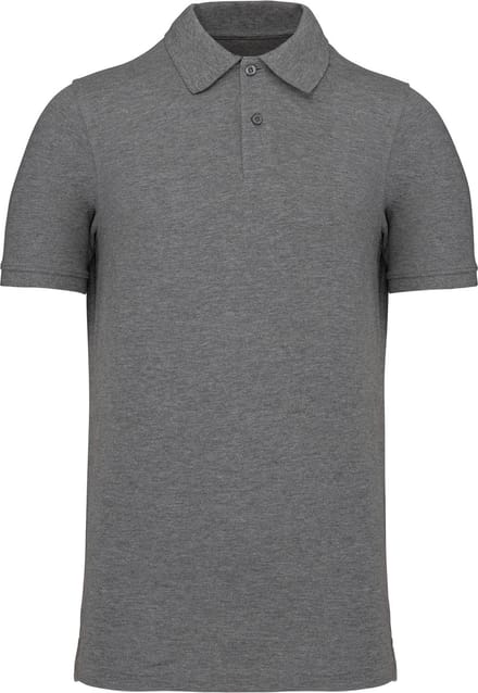 Kariban Piqué-herenpolo Bio180 K2025 - Grey Heather - M