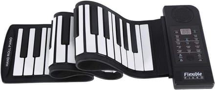 Draagbaar Flexibel Elektronisch Piano Keyboard met 61 Toetsen MIDI en Opvouwbaar Ontwerp
