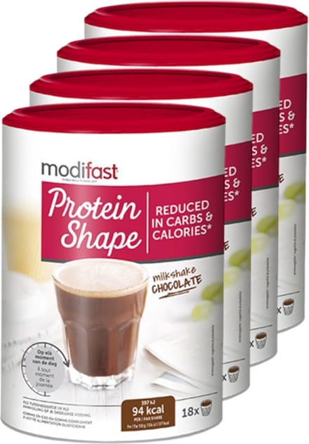 Modifast | Protein Shape Milkshake | Chocolade | 4 stuks | 4 x 420g