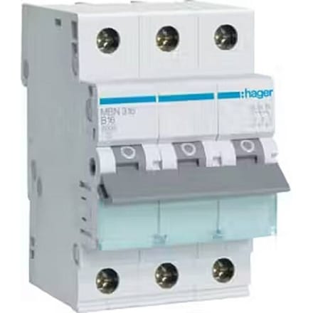Hager MBN316 Leitungsschutzschalter Zekeringautomaat 3-polig 16 A