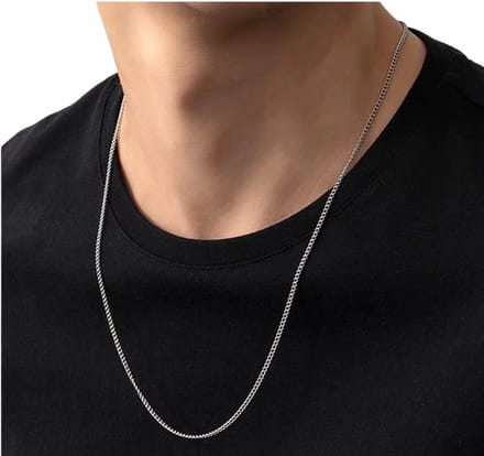 Aurélia - Cuban Link Ketting | Zilver Kleurig | 3mm | 3.6mm Ketting Heren