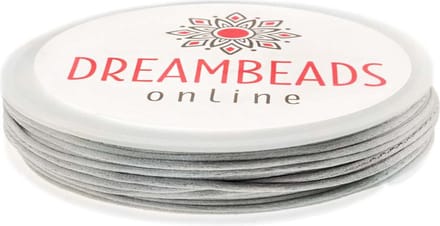 Satijnkoord (1 mm) Silver (15 Meter)