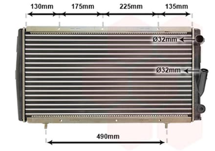 Van Wezel - RADIATOR VOOR RENAULT 21 1986-1989 7700764838