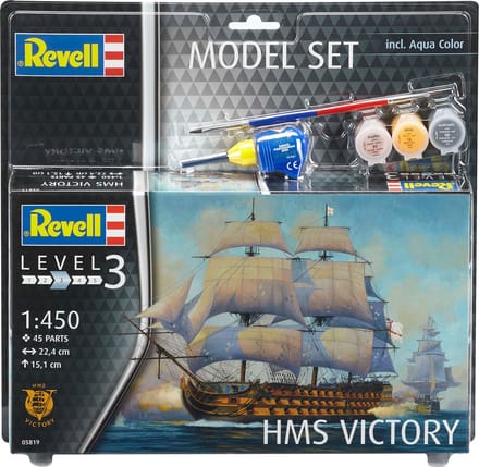 Revell Modelbouwpakket Schepen - 65819 HMS Victory Ship - Model Set Plastic - 1:450 - Modelbouw