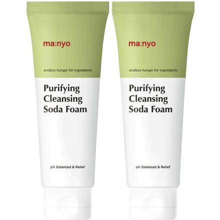 ma:nyo Pure & Deep Cleansing Soda Schuim Dubbele Set 150ml ×2 beige