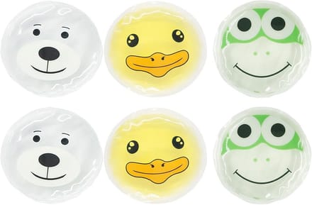 Koelpads voor Kinderen - Multifuntionele Herbruikbare Gel Koud-Warm Compressen (6 Stuks)