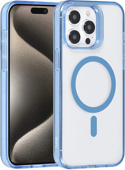 Back cover case - Magsafe silicone Hoesje Geschikt voor: iPhone 14 Pro Max - Blauw