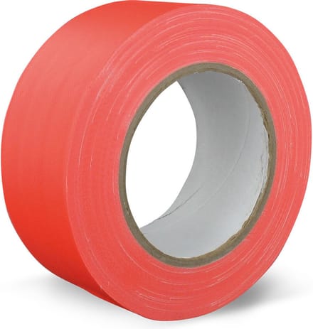 Ducttape Fluoriserend 25mm - 25M - Oranje