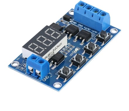 Zeynomax - Dual-MOS Relay Module - Timer Module met LED Display - 5-36V - 15A - Voor Automatisering - Geschikt voor Diverse Apparaten