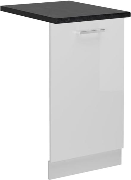 Vaatwasserpaneel Wit Hoogglans 45 cm - Universeel Vervangend Deksel
