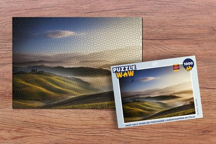 Puzzel Toscane - Mist - Landschap - Legpuzzel - Puzzel 1000 stukjes volwassenen