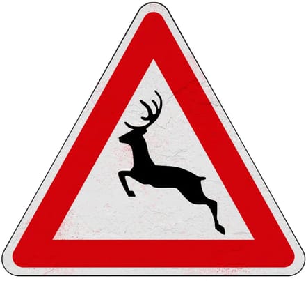 Overstekend wild bord - J27 | Sign Again materiaal | 30 cm