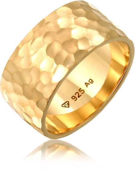 Elli - Ring - Dames Band Basis Gehamerd in 925 Sterling Zilver - Dames