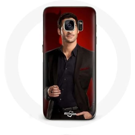 Coque - MANIACASE - Samsung Galaxy S7 - Rouge - Souple - Lucifer Morningstar